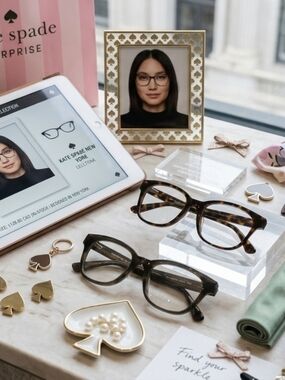 Kate Spade Jonnie Eyeglasses - Black & Grey Frames